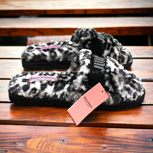 Juicy Couture Halo Women's Faux-Fur Slippers - Picture 6 of 7
